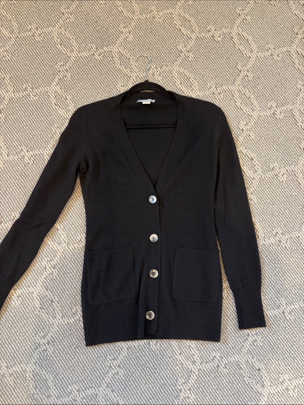 Hayden Black V-Neck Button Front Cardigan